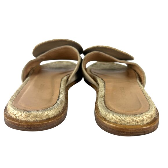 Paloma Barceló Emilie Suede Slide Sandals in Nude Jute Size US 5 ½ or 6 EU 36 - Picture 4 of 11